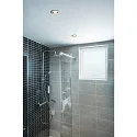 SLV Outdoor Einbau-Downlight  VARU QPAR51 DL, IP65 IK02, Ø 10cm / DA 75mm, GU10 LED max. 5W, schwarz / weiß