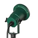 SLV Outdoor Aufbau- / Erdspieß-Strahler BIG NAUTILUS, IP65 IK06, GU10 QPAR51, neigbar, mit Steckerkabel, grün