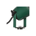 SLV Outdoor Aufbau- / Erdspieß-Strahler BIG NAUTILUS, IP65 IK06, GU10 QPAR51, neigbar, mit Steckerkabel, grün