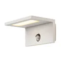 LED Outdoor Wandleuchte ANGOLUX S WL, IP44, 9.8W 3000K 560lm 100°, mit IR-Sensor, Weiß