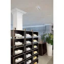 SLV LED Deckenleuchte TRILEDO Double, 16W 3000K 1340lm 38°, 30° separat schwenkbar, weiß