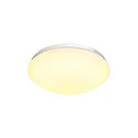 Outdoor LED Wand- und Deckenleuchte LIPSY® 30 DOME, IP44 IK02, bombiert, Ø 30cm, 13.5W 3000/4000K 1600lm, weiß