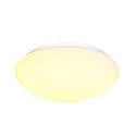 Outdoor LED Wand- und Deckenleuchte LIPSY® 40 DOME, IP44 IK02, bombiert, Ø 35cm, 17.5W 3000/4000K 2200lm, weiß