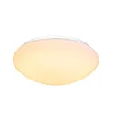 SLV Outdoor LED Wand- und Deckenleuchte LIPSY® 40 DOME, IP44 IK02, bombiert, Ø 35cm, 17.5W 3000/4000K 2200lm, weiß