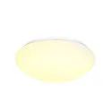SLV Outdoor LED Wand- und Deckenleuchte LIPSY® 40 DOME, IP44 IK02, bombiert, Ø 35cm, 17.5W 3000/4000K 2200lm, weiß