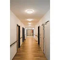 SLV Outdoor LED Wand- und Deckenleuchte LIPSY® 40 DOME, IP44 IK02, bombiert, Ø 35cm, 17.5W 3000/4000K 2200lm, weiß