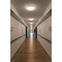 SLV Outdoor LED Wand- und Deckenleuchte LIPSY® 40 DOME, IP44 IK02, bombiert, Ø 35cm, 17.5W 3000/4000K 2200lm, weiß