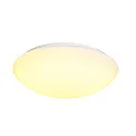 Outdoor LED Wand- und Deckenleuchte LIPSY® 50 DOME, IP44 IK02, bombiert, Ø 40cm, 20W 3000/4000K 2700lm, weiß