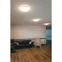 SLV Outdoor LED Wand- und Deckenleuchte LIPSY® 50 DOME, IP44 IK02, bombiert, Ø 40cm, 20W 3000/4000K 2700lm, weiß