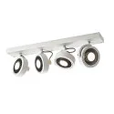 SLV Wand- und Deckenleuchte KALU CW QUAD QPAR111, 4x GU10 max. 75W, kardanisch, weiß