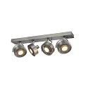 SLV Wand- und Deckenleuchte KALU CW QUAD QPAR111, 4x GU10 max. 75W, kardanisch, alu gebürstet