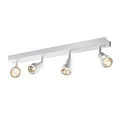 Wand- und Deckenleuchte PURI CW, Quad, 4x GU10 QPAR51, mit Dekoringen, Weiß
