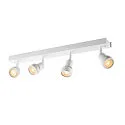SLV Wand- und Deckenleuchte PURI CW, Quad, 4x GU10 QPAR51, mit Dekoringen, Weiß