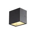SLV LED Außenwandleuchte SITRA S WL UP/DOWN, IP65 IK05, 11W 3000/4000K (CCT Switch) 1100/1270lm 2x105°, schaltbar, anthrazit