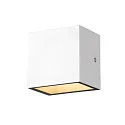 SLV LED Außenwandleuchte SITRA S WL UP/DOWN, IP65 IK05, 11W 3000/4000K (CCT Switch) 1100/1270lm 2x105°, schaltbar, weiß