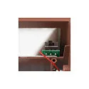 SLV LED Outdoor Wall luminaire SITRA CUBE WL, UP/DOWN, IP44 IK05, 10W 3000K, 2x 560lm 90°, rust-colored