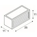 LED Outdoor Wall luminaire BOX-L, IP44 IK05, 19W 3000K 480lm, directly/indirectly, anthracite