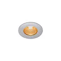 SLV Outdoor LED Einbau-Downlight PATTA-I ROUND DTW, IP65 IK02, 7.3W 1800-3000K 440lm, CRi 97, Dim-to-Warm, starr, Alu gebürstet