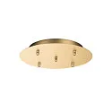 FITU 5er Rosette für FITU PD Pendelleuchten, RUND, max. 16A, Soft Gold