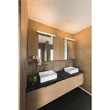 SLV Premium-LED Wandleuchte MARYLIN, IP44, Chrom / Weiß, 120°, Länge 60cm, 15W 3000K 1000lm