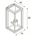 Outdoor Wall luminaire QUADRULO WL, E27, anthracite