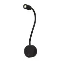 SLV Premium-LED Displayleuchte DIO FLEX PLATE, mit Flex-Arm und Schalter, 1.9W 45°, 2700K 70lm, Schwarz