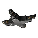Zubehör für 3-Phasen Aufbau-Stromschiene S-TRACK PHASE & DALI - X-Verbinder, DALI steuerbar, schwarz