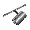 SLV LED Seilleuchte NOBLO® SPOT für Niedervolt-Seilsystem TENSEO, IP20, 8.5W 2700K 36°, kardanisch (90° / 340°), chrom
