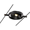 LED Wire luminaire DURNO for TENSEO low-voltage wire system, 9W, 2700K, 360lm, black
