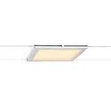 SLV LED Seilleuchte PLYTTA rectangular für TENSEO Niedervolt-Seilsystem, 9W, 2700K, 580lm, weiß