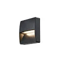 SLV Außenleuchte DOWNUNDER OUT SQUARE WL LED Wandeinbauleuchte, 4,5W, 3000/4000K, 150lm, IP65, anthrazit