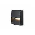 SLV Außenleuchte DOWNUNDER OUT SQUARE WL LED Wandeinbauleuchte, 4,5W, 3000/4000K, 150lm, IP65, anthrazit