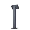 SLV Outdoor Stehleuchte / Wegeleuchte THEO PATHLIGHT DOUBLE QPAR51, IP44 IK02, 2x GU10, +/-90° neigbar, Anthrazit