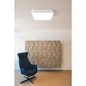 SLV LED Decken-/Pendelleuchte MEDO 60 SQUARE DALI, 39W 3000K 3300lm 105°, Weiß