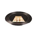 SLV LED Floor recessed luminaire DASAR® 270 LED Outdoor luminaire, round, asymmetrical light beam, 30W, IP65/IP67, black