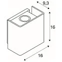 LED Außenwandleuchte MANA OUT, 12W, 60°, 3000K, 325lm, IP65, dimmbar, anthrazit