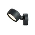 SLV LED Außenstrahler ESKINA SPOT CCT, IP65 IK02, 14.5W 3000/4000K 95°, verstellbar, dimmbar, anthrazit, ohne Sensor