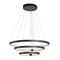 LED Pendelleuchte ONE TRIPLE DALI, 65W 3000/4000K 3900/4200lm, DALI dimmbar, Schwarz