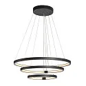 SLV LED Pendelleuchte ONE TRIPLE DALI, 65W 3000/4000K 3900/4200lm, DALI dimmbar, Schwarz