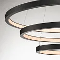 SLV LED Pendelleuchte ONE TRIPLE DALI, 65W 3000/4000K 3900/4200lm, DALI dimmbar, Schwarz