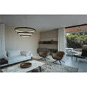 SLV LED Pendelleuchte ONE TRIPLE DALI, 65W 3000/4000K 3900/4200lm, DALI dimmbar, Schwarz