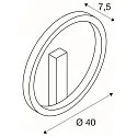 SLV LED Wandleuchte ONE 40 DALI, 14W 3000/4000K 720/770lm, DALI dimmbar, Weiß