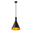 SLV Pendelleuchte PHELIA 280, E27, schwarz/gold