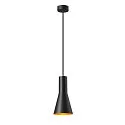 Pendelleuchte PHELIA 130 PD, Ø 13cm, E27 max. 23W, Schwarz / Gold