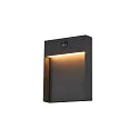 SLV LED Outdoor wall luminaire FLATT SENSOR LED, 16W, 3000/4000K, 600lm, IP54, anthracite