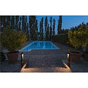LED Outdoor luminaire FLATT POLE LED Floor lamp, 9,7W, 3000/4000K, 400lm, IP65, 65cm, anthracite/brown