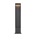 SLV Outdoor LED Stehleuchte FLATT POLE, IP65 IK03, eckig, 100cm, 10W 3000/4000K (CCT Switch), offenes Kabelende, anthrazit