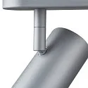 SLV LED Wand- und Deckenstrahler NOBLO® II, 2-flammig, 12W 2700K 1200lm 36°, CRi>80, verstellbar, dimmbar, silbergrau