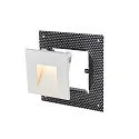 SLV LED Treppenleuchte / Wandeinbauleuchte MOBALA, IP20, Asymmetrisch, 230V/24V, 1.3W 3000K 14lm, weiß