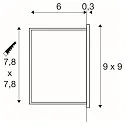 SLV LED Treppenleuchte / Wandeinbauleuchte MOBALA, IP20, Asymmetrisch, 230V/24V, 1.3W 3000K 14lm, weiß